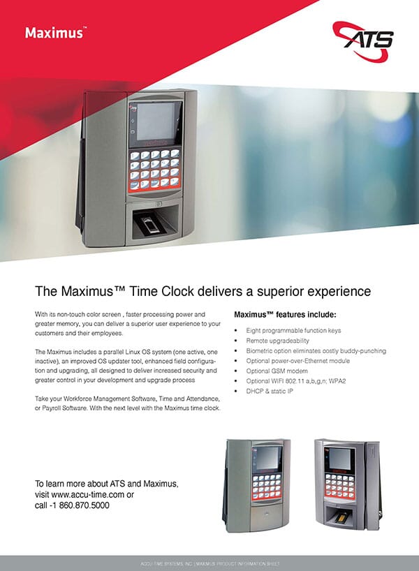 Maximus Time Clock