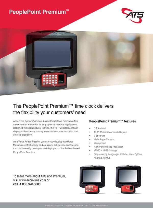 PeoplePoint Premium Time Clock
