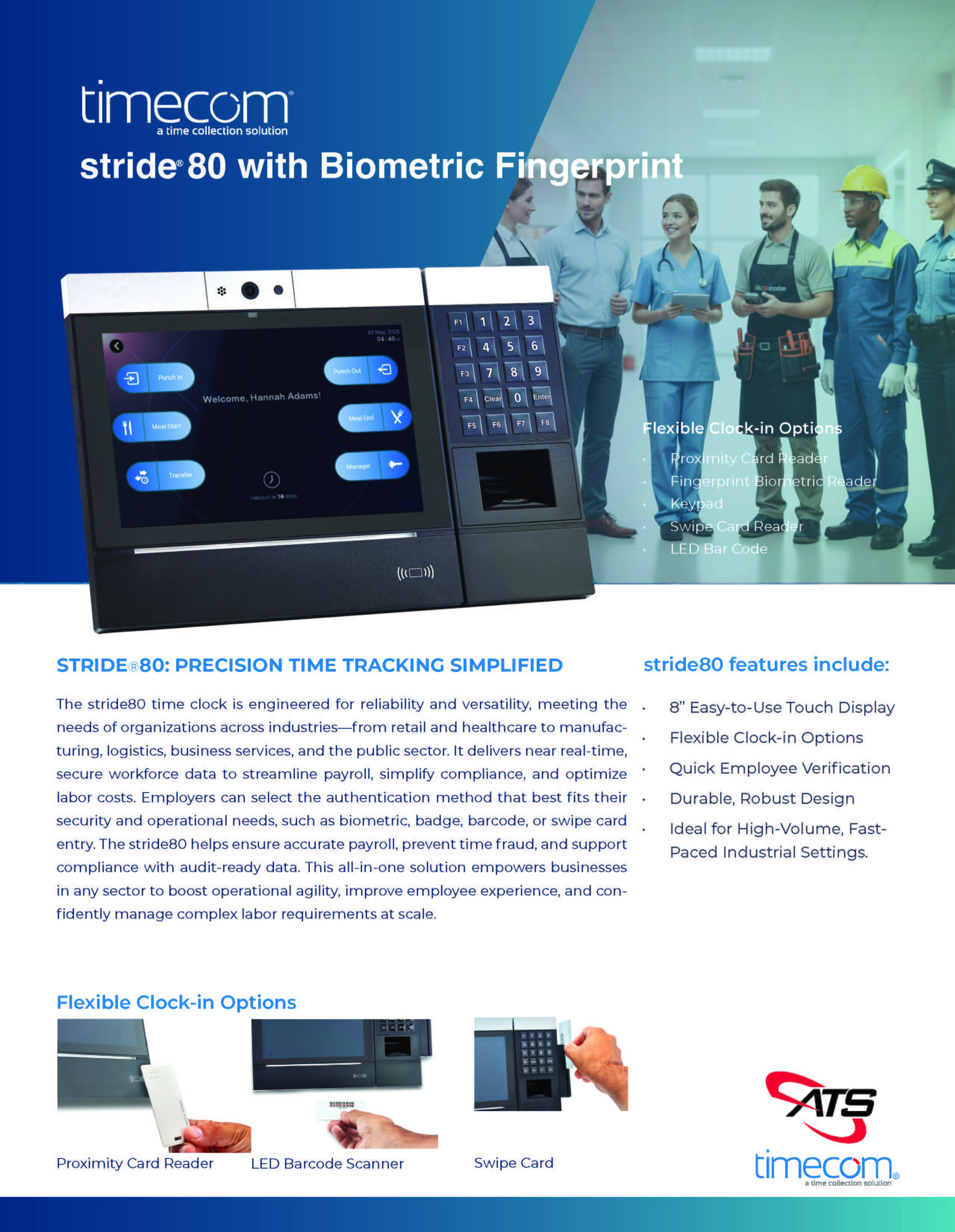 Biometric Time Clocks